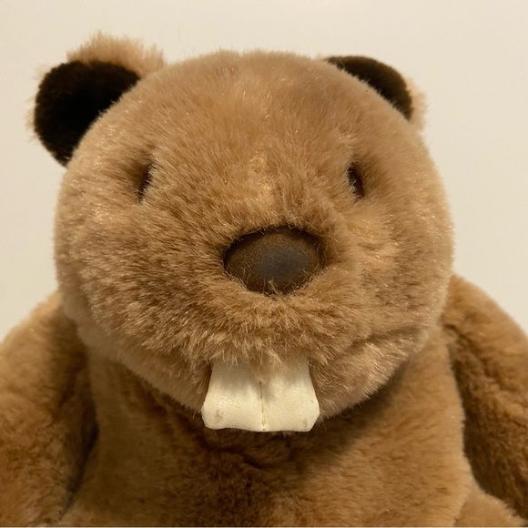 Gund Beaver Plush 1985 Vintage Stuffed Animal Toy Rodent Brown 11” 80s Retro - Picture 2 of 9